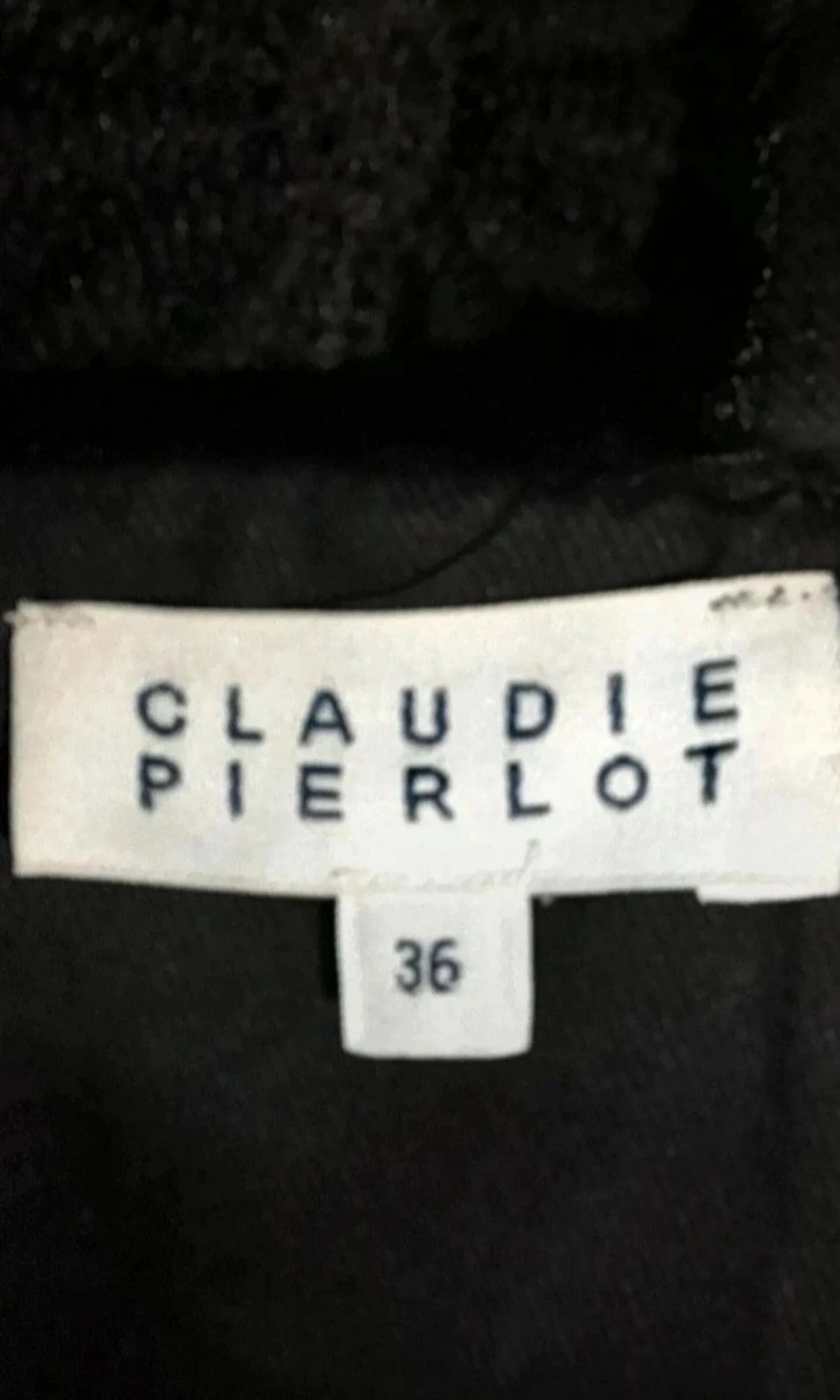 Black Claudie Pierlot Regina floral dress size 36 – photo 9